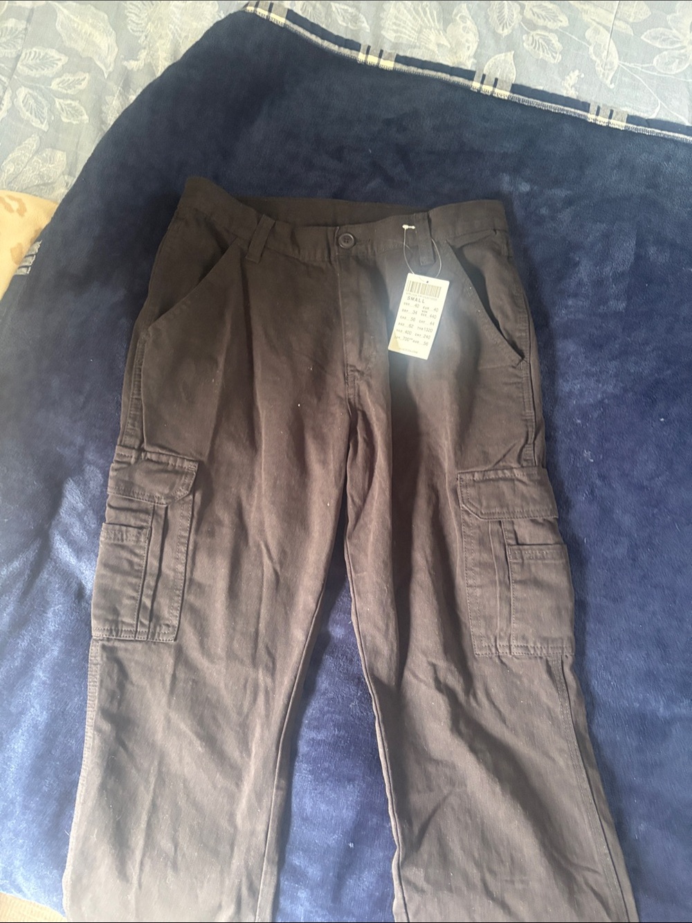 PacSun Black Wide-Leg Cargo Trousers